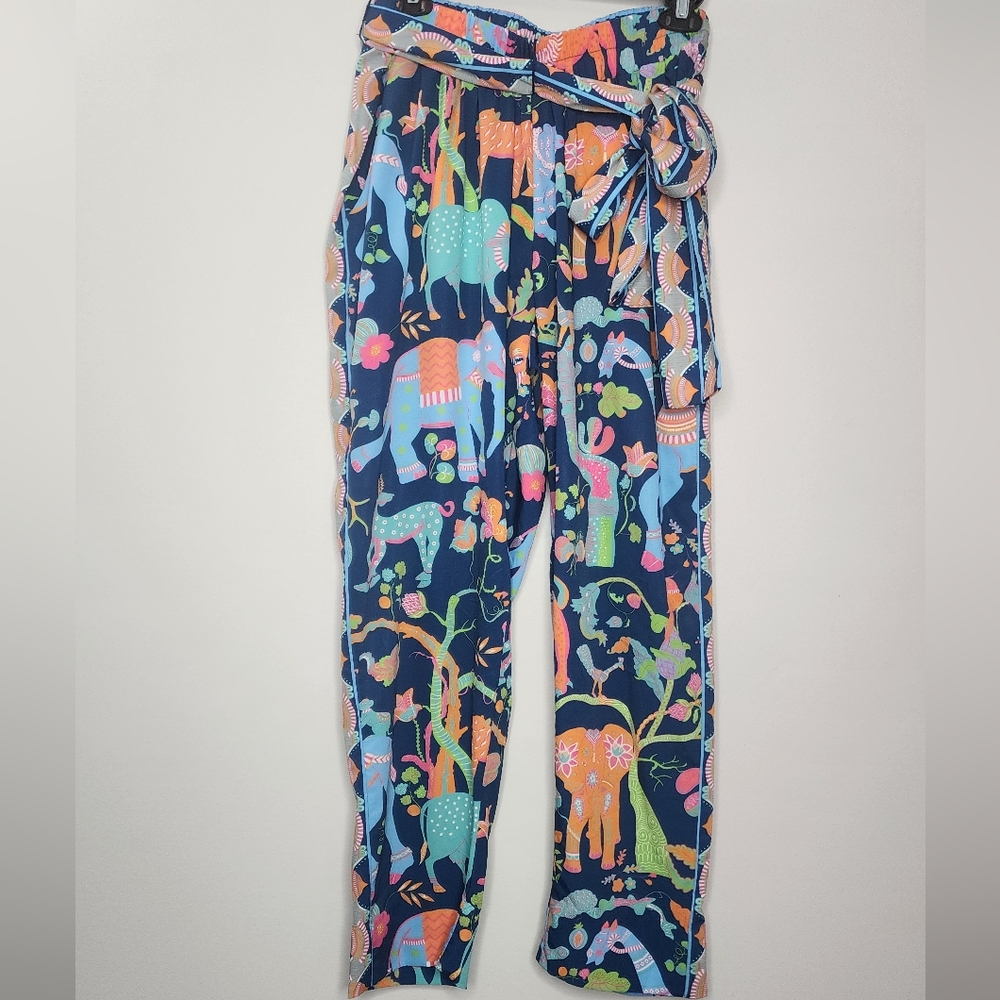 Gretchen Scott Bon Voyage Elephant Print‎ Pant